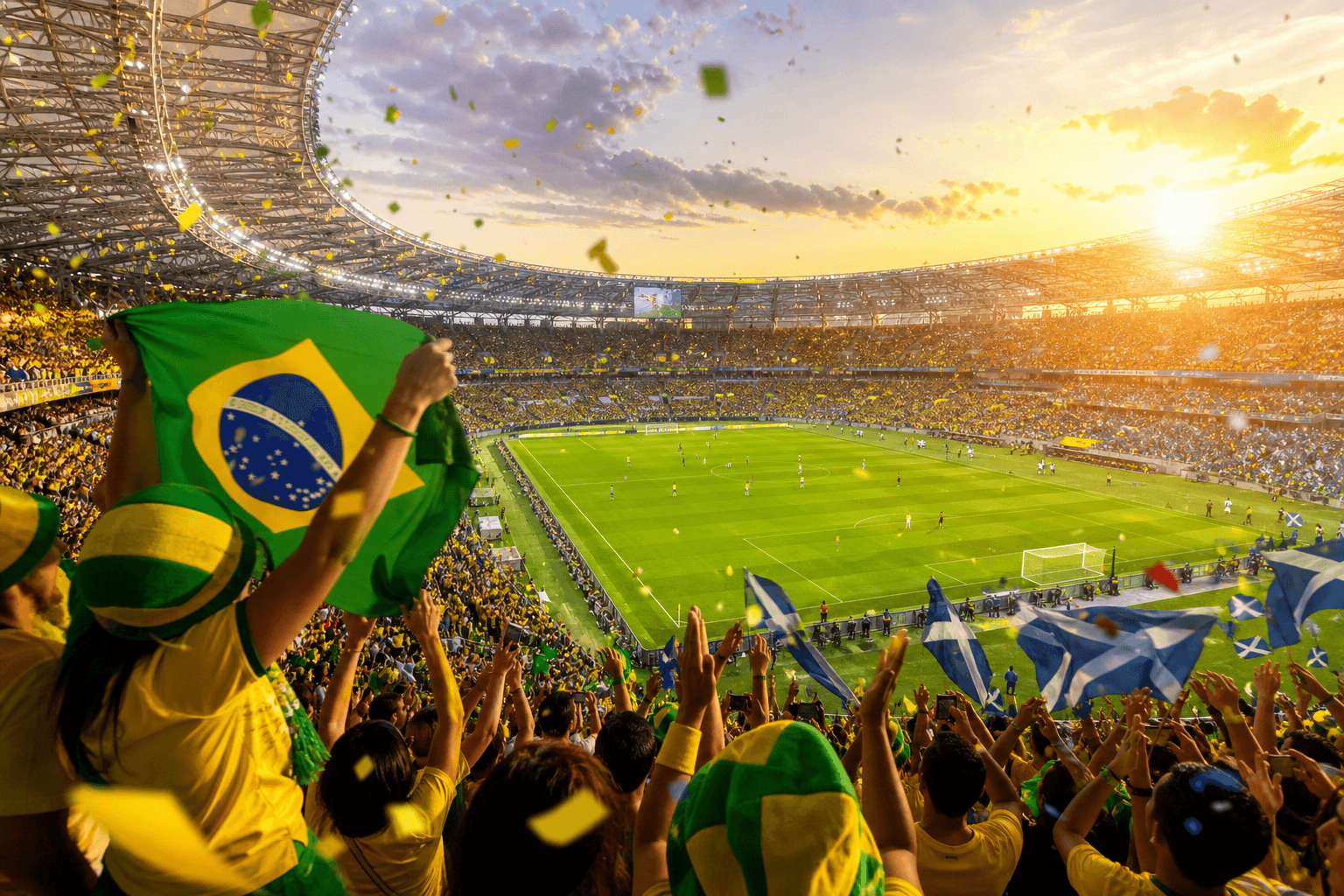 Live stadium atmosphere